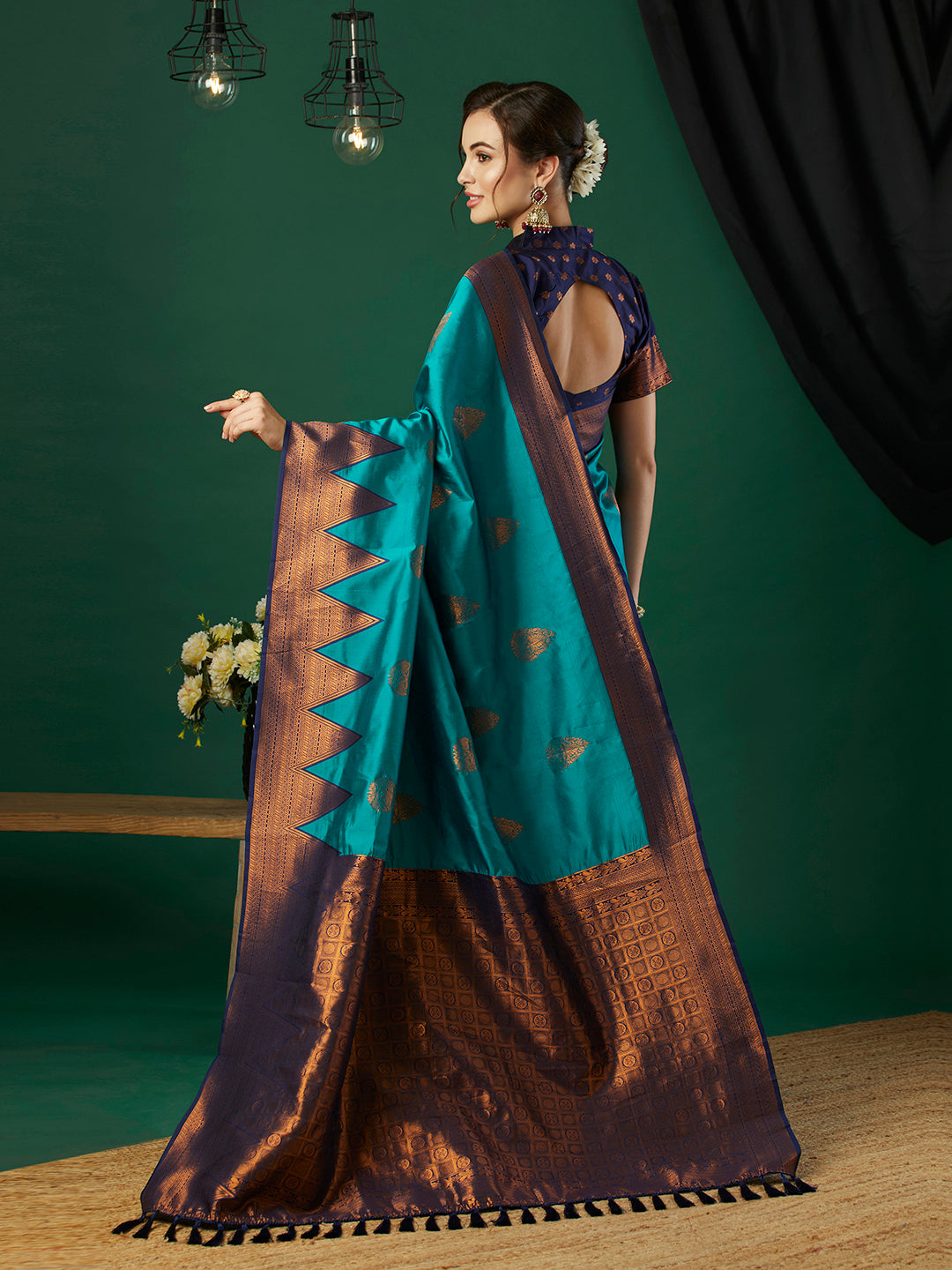 Elegant Banarasi Silk Saree with Wevon Jari Designer | Wedding & Festive