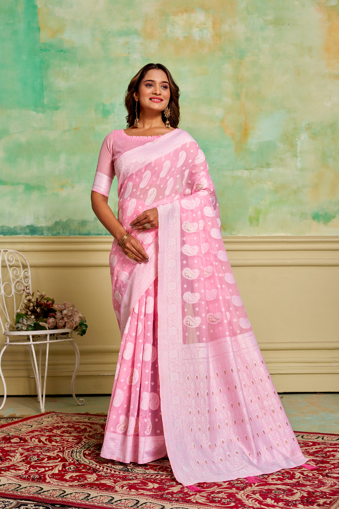 Cotton Wevon-Designer Saree | Perfect for Weddings and Special Events