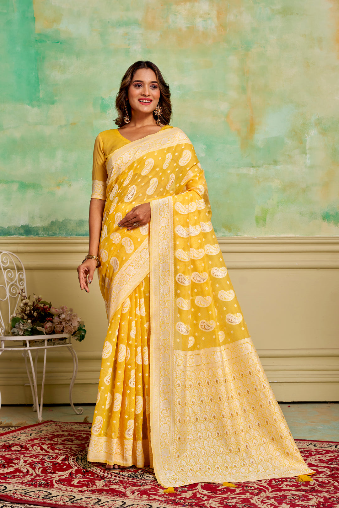 Cotton Wevon-Designer Saree | Perfect for Weddings and Special Events