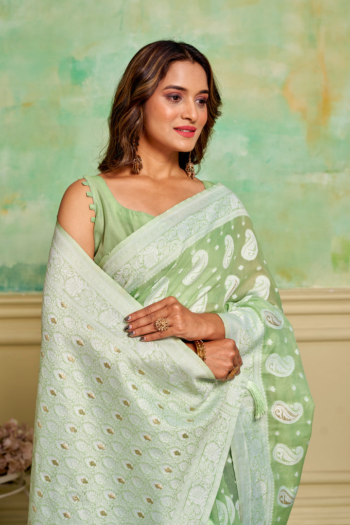 Cotton Wevon-Designer Saree | Perfect for Weddings and Special Events