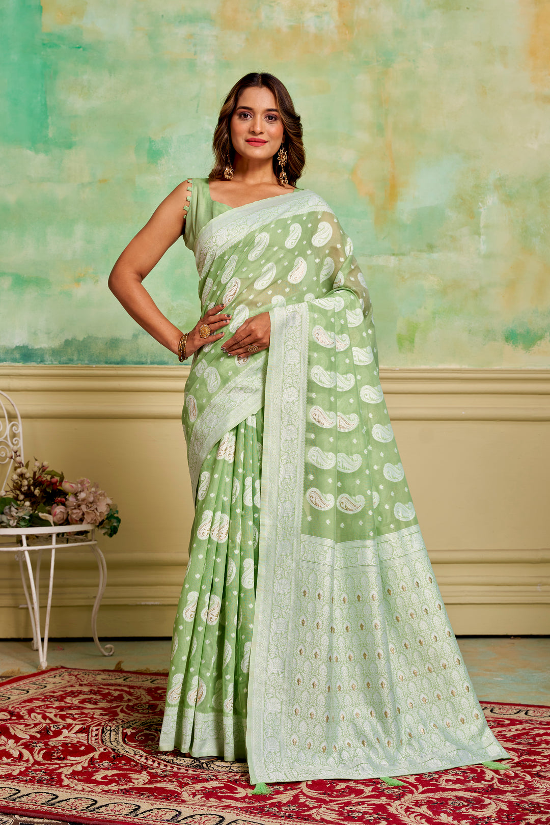 Cotton Wevon-Designer Saree | Perfect for Weddings and Special Events