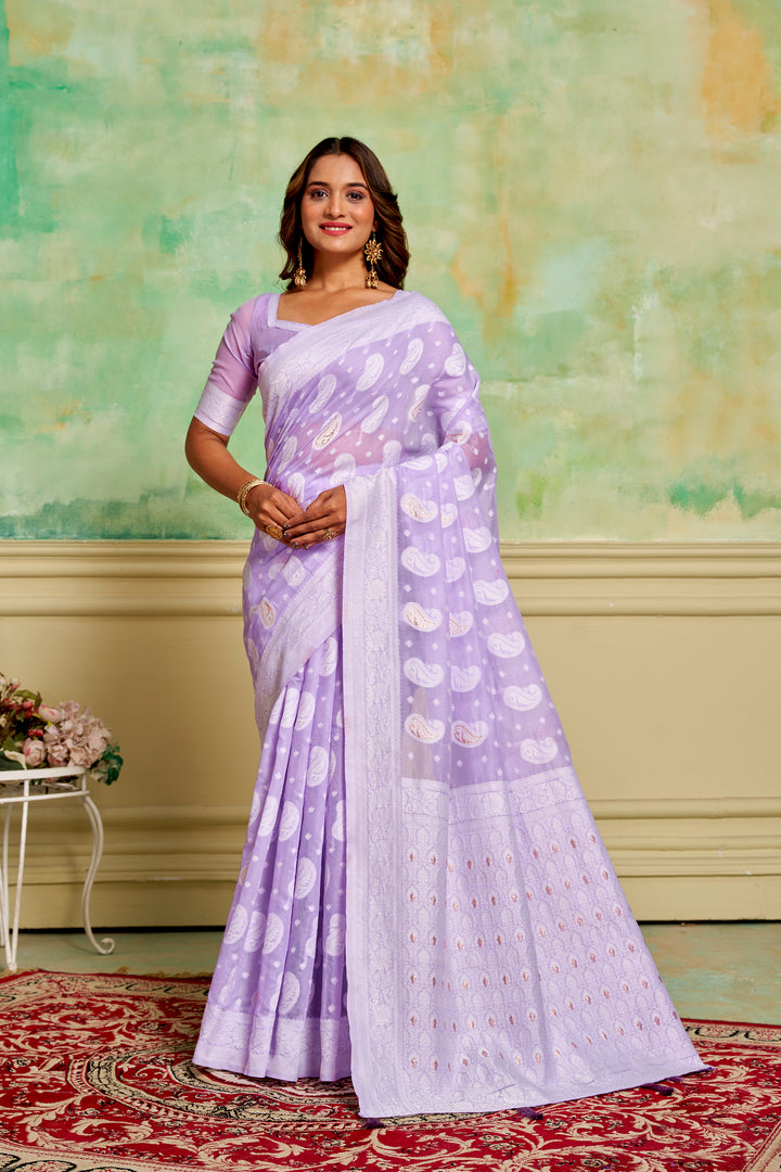 Cotton Wevon-Designer Saree | Perfect for Weddings and Special Events