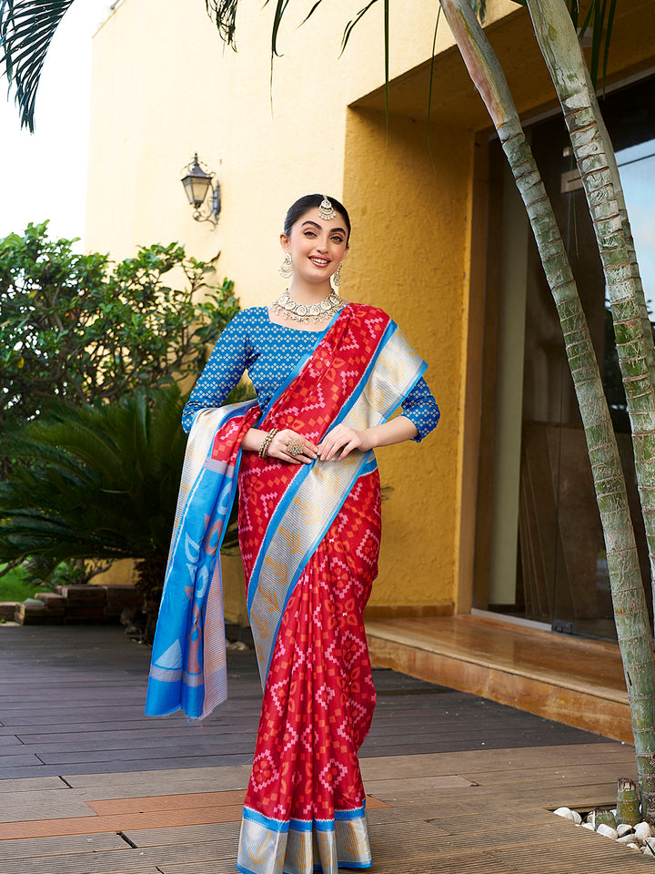 Designer Crepe Saree with Digital Print | Perfect for Weddings & Festive Occasions