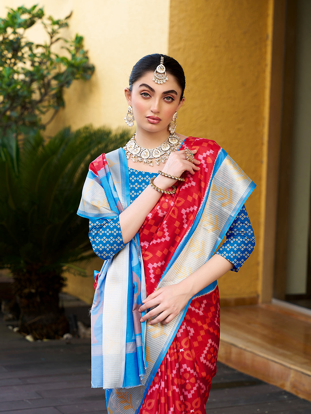 Designer Crepe Saree with Digital Print | Perfect for Weddings & Festive Occasions