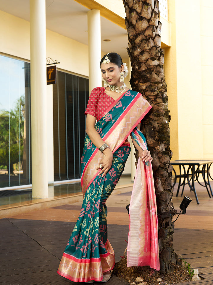 Designer Crepe Saree | Digital Printed | Wedding & Festival Elegance