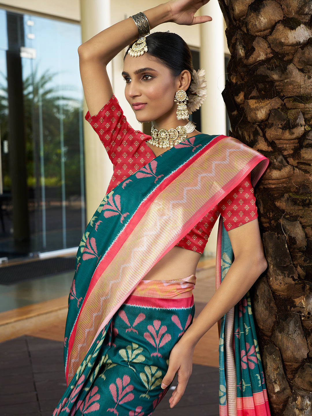 Designer Crepe Saree | Digital Printed | Wedding & Festival Elegance