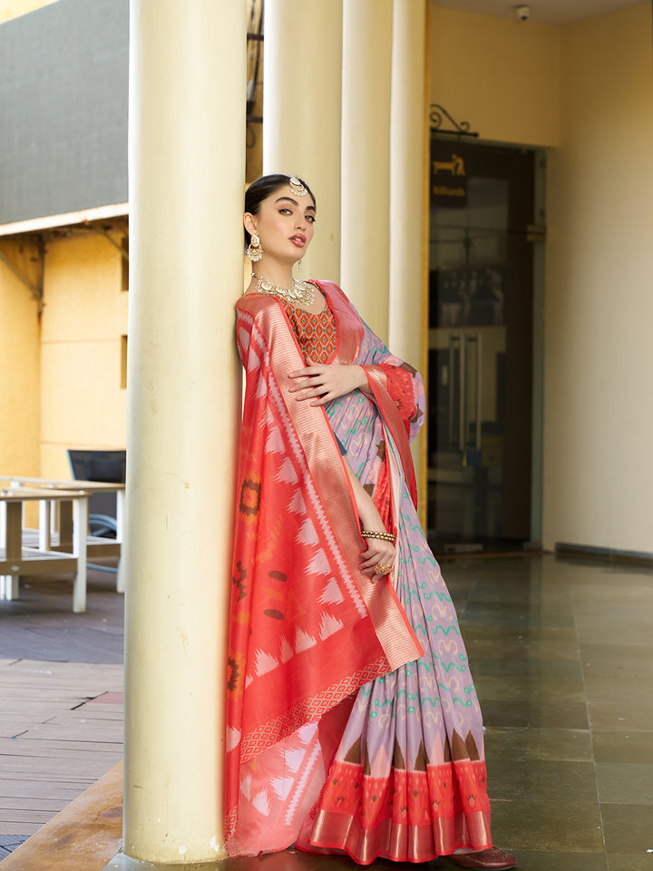 Designer Digital Printed Crepe Saree | Elegant Wedding & Festive Wear