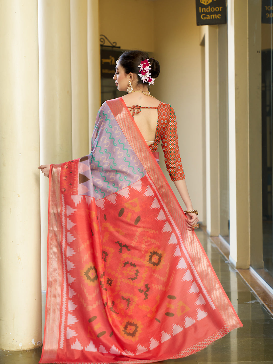 Designer Digital Printed Crepe Saree | Elegant Wedding & Festive Wear