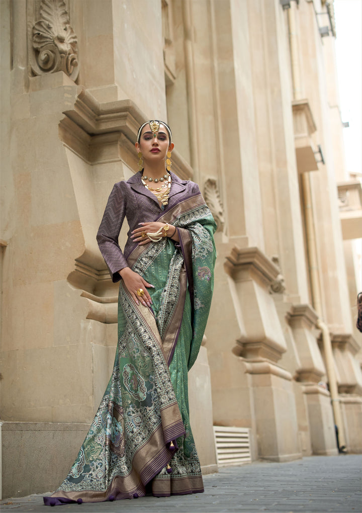 Designer P-V Silk Saree with Jari Weaving | Perfect for Weddings & Festivals