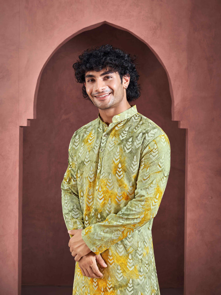 Designer Viscose Art Silk Kurta Pajama | Wevon Designer Print Festive Wear