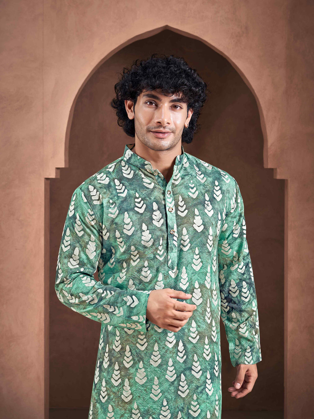 Designer Viscose Art Silk Kurta Pajama | Wevon Designer Print Festive Wear