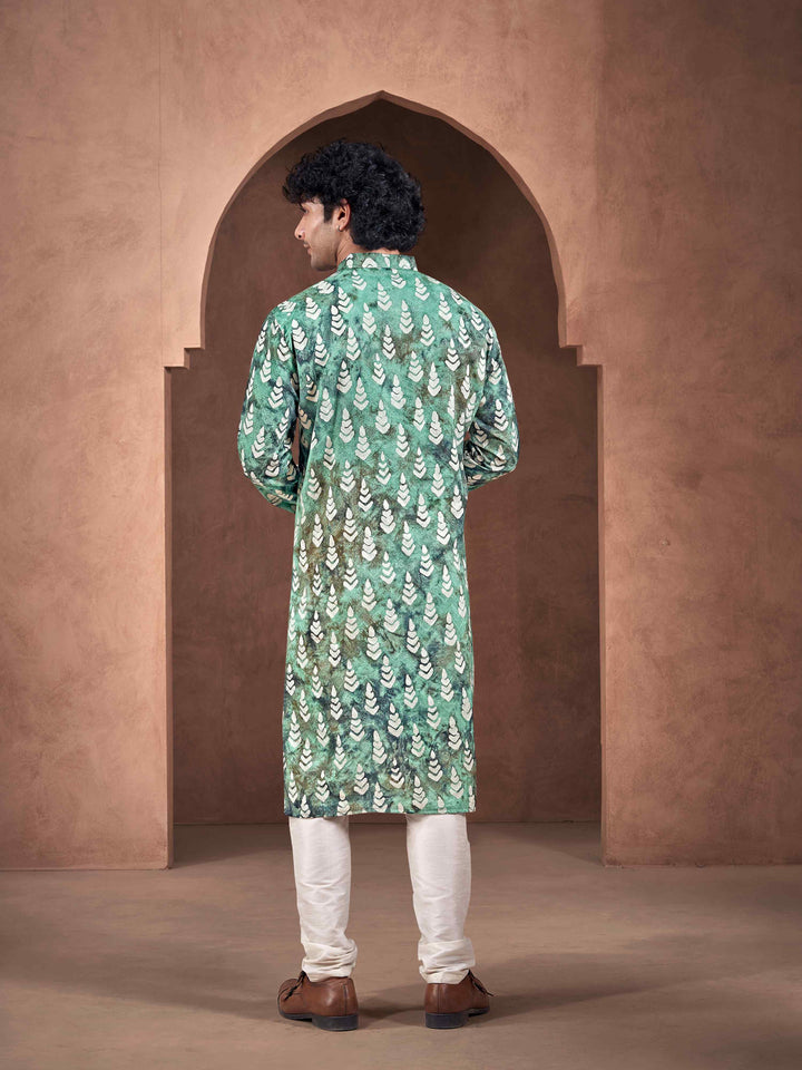 Designer Viscose Art Silk Kurta Pajama | Wevon Designer Print Festive Wear