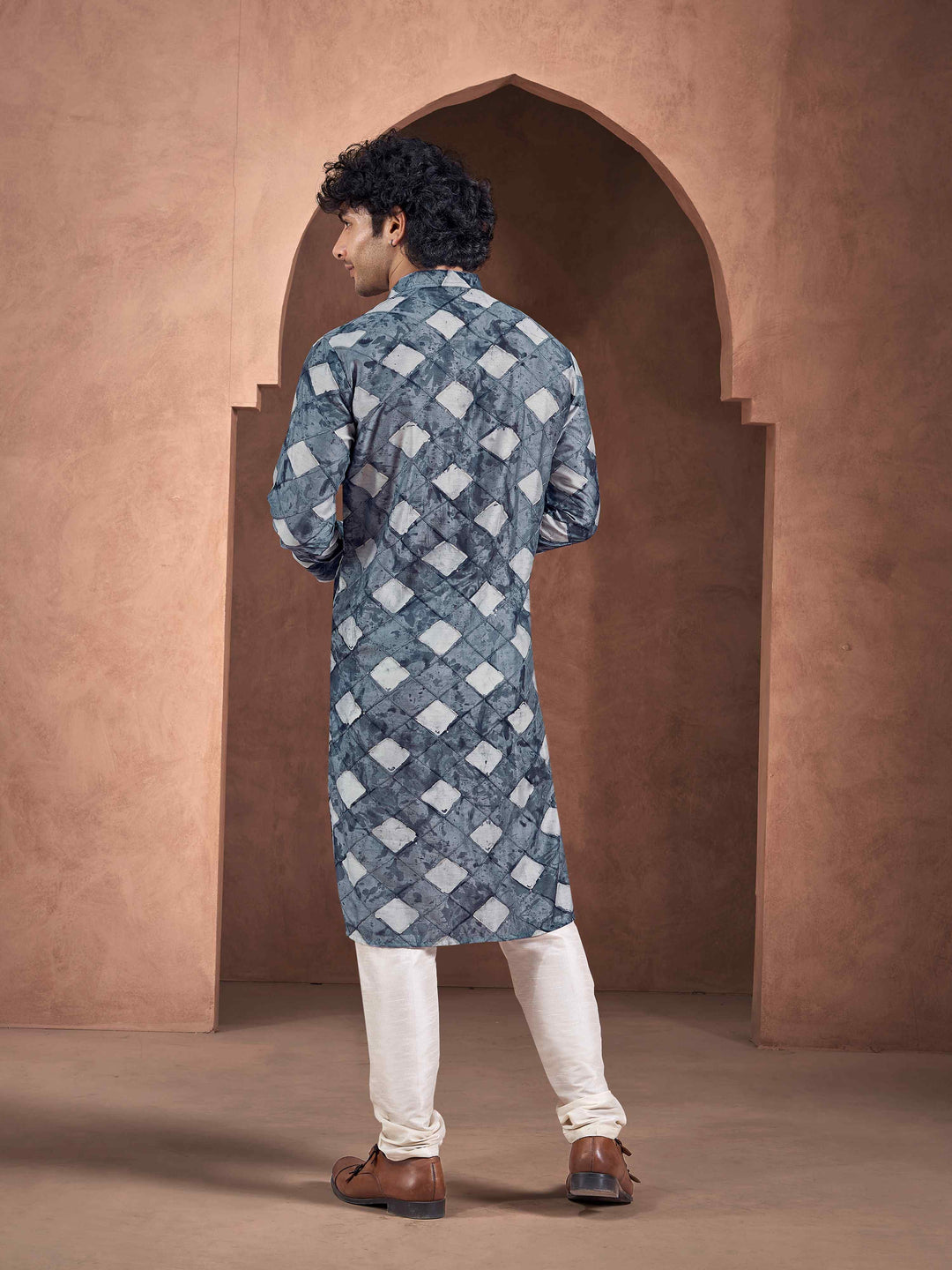 Viscose Art Silk Kurta Pajama | Wevon Designer Print Festive Wear