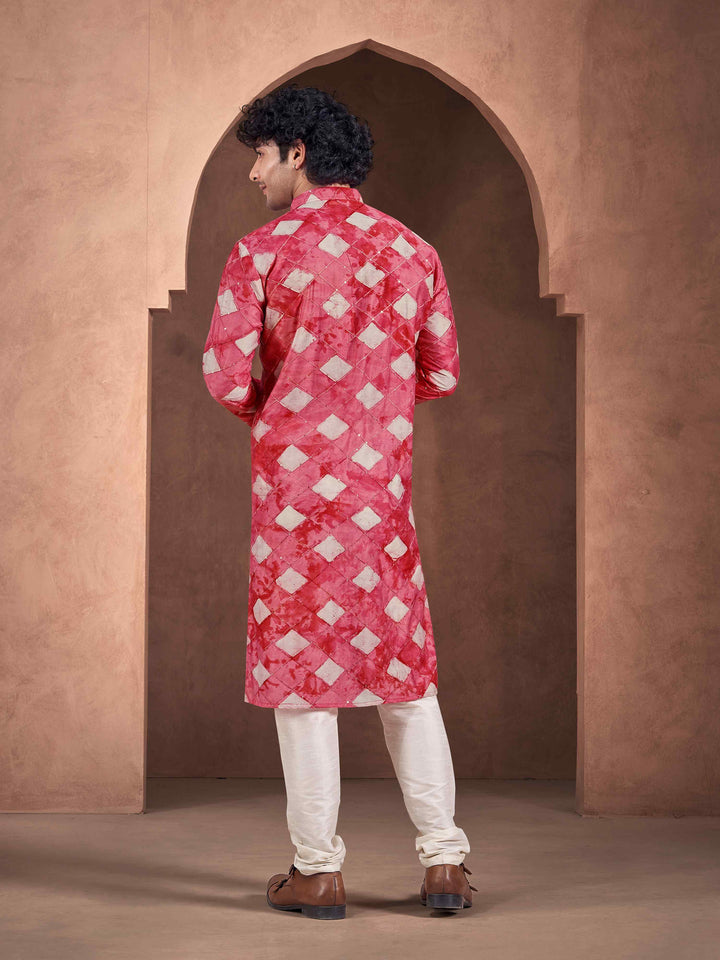 Viscose Art Silk Kurta Pajama | Wevon Designer Print Festive Wear