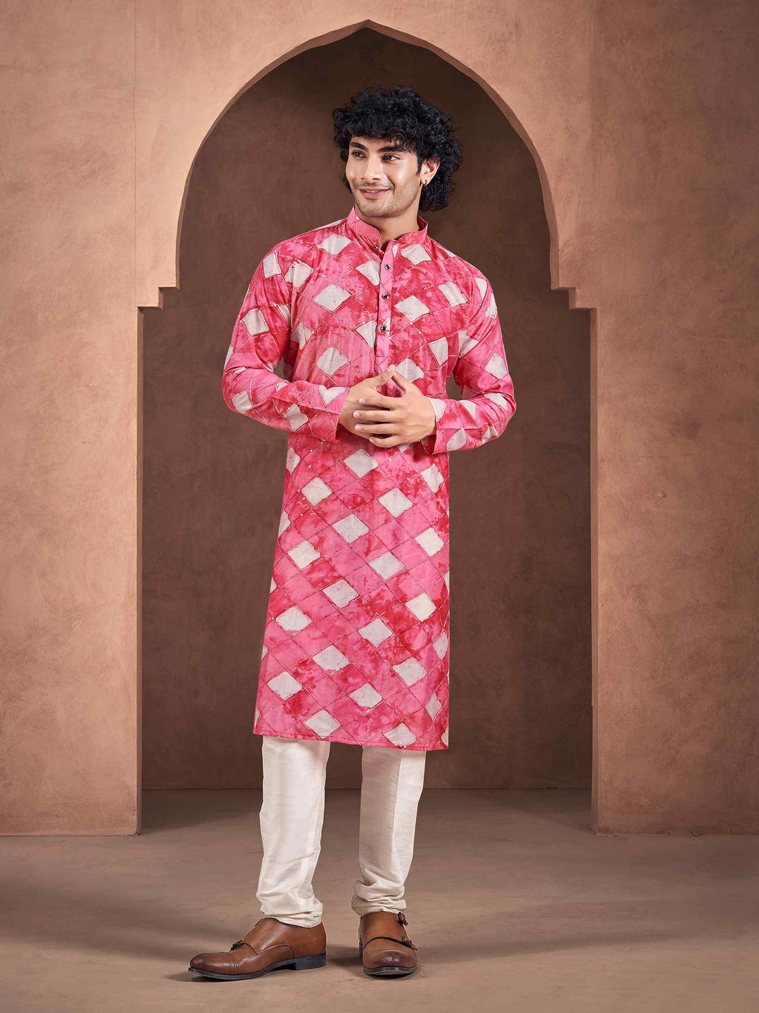 Viscose Art Silk Kurta Pajama | Wevon Designer Print Festive Wear