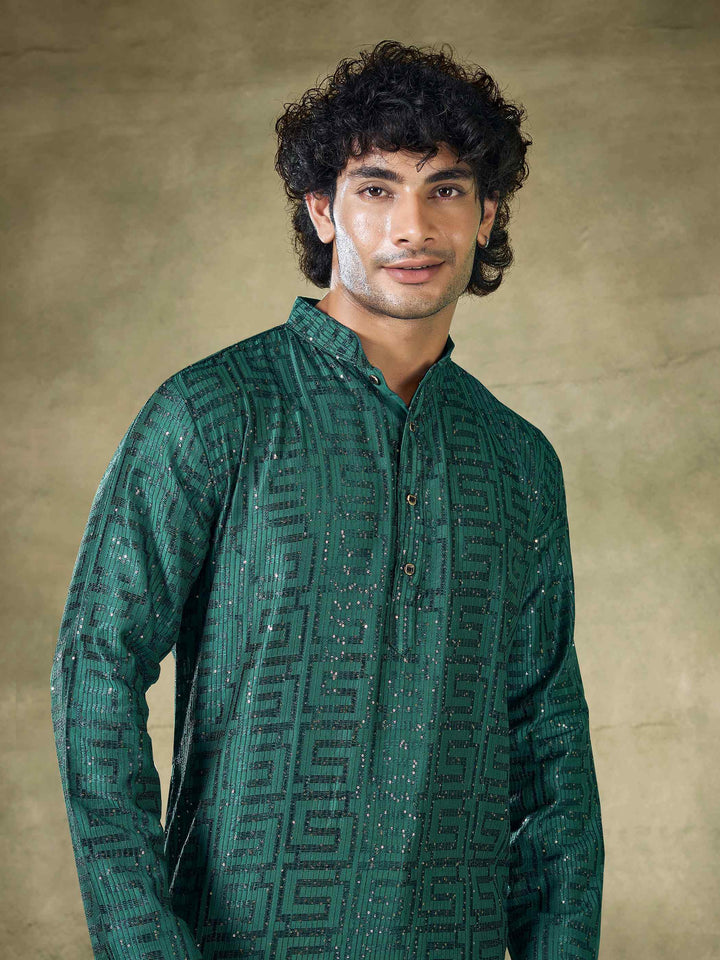 Luxury Ethnic Wear for Men | Art Silk Kurta Pyjama for Weddings