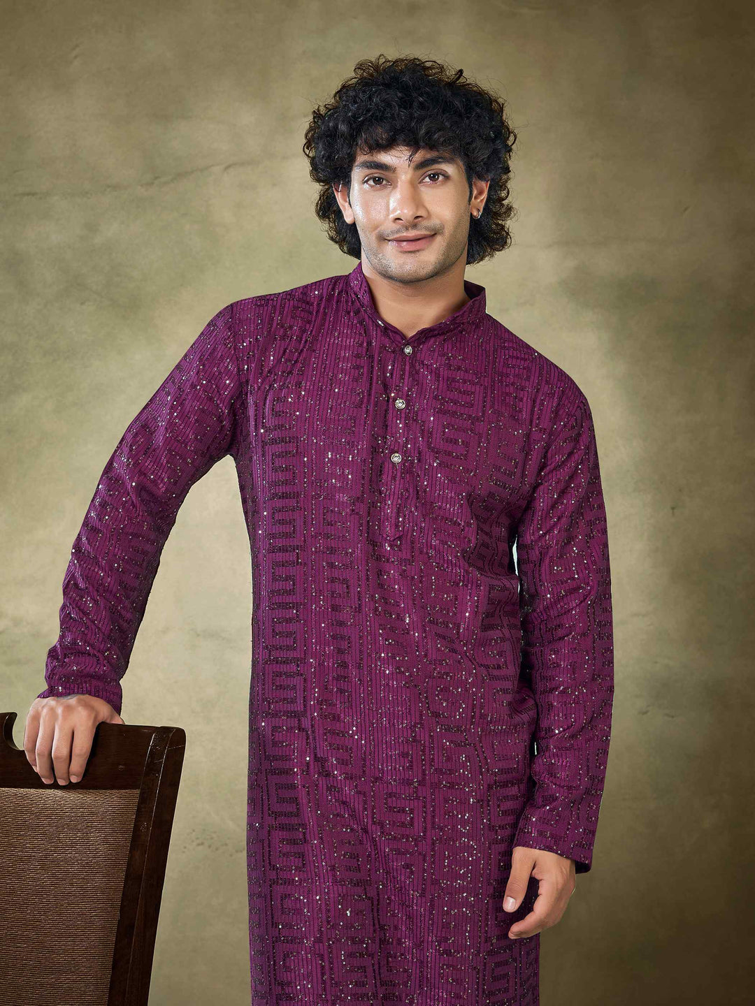 Luxury Ethnic Wear for Men | Art Silk Kurta Pyjama for Weddings