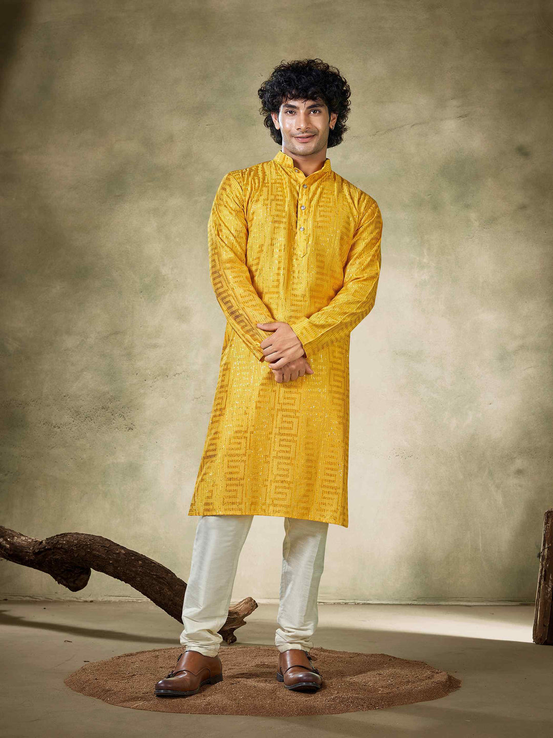 Luxury Ethnic Wear for Men | Art Silk Kurta Pyjama for Weddings