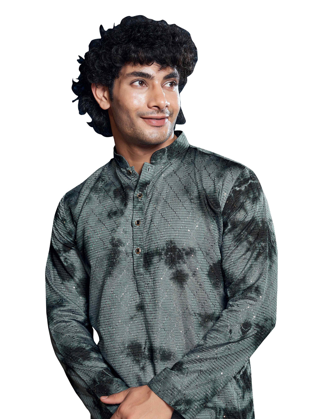 Viscose Art Silk Kurta Pajama | Designer Sequin Embroidery Festive Wear