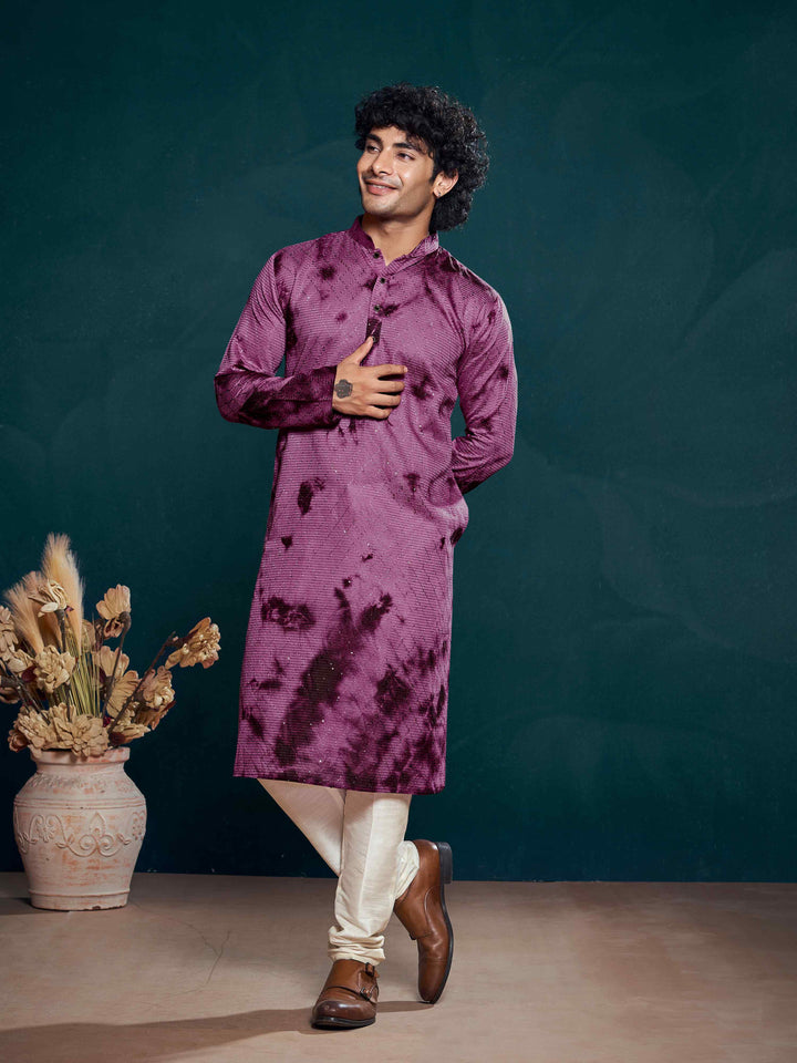 Viscose Art Silk Kurta Pajama | Designer Sequin Embroidery Festive Wear