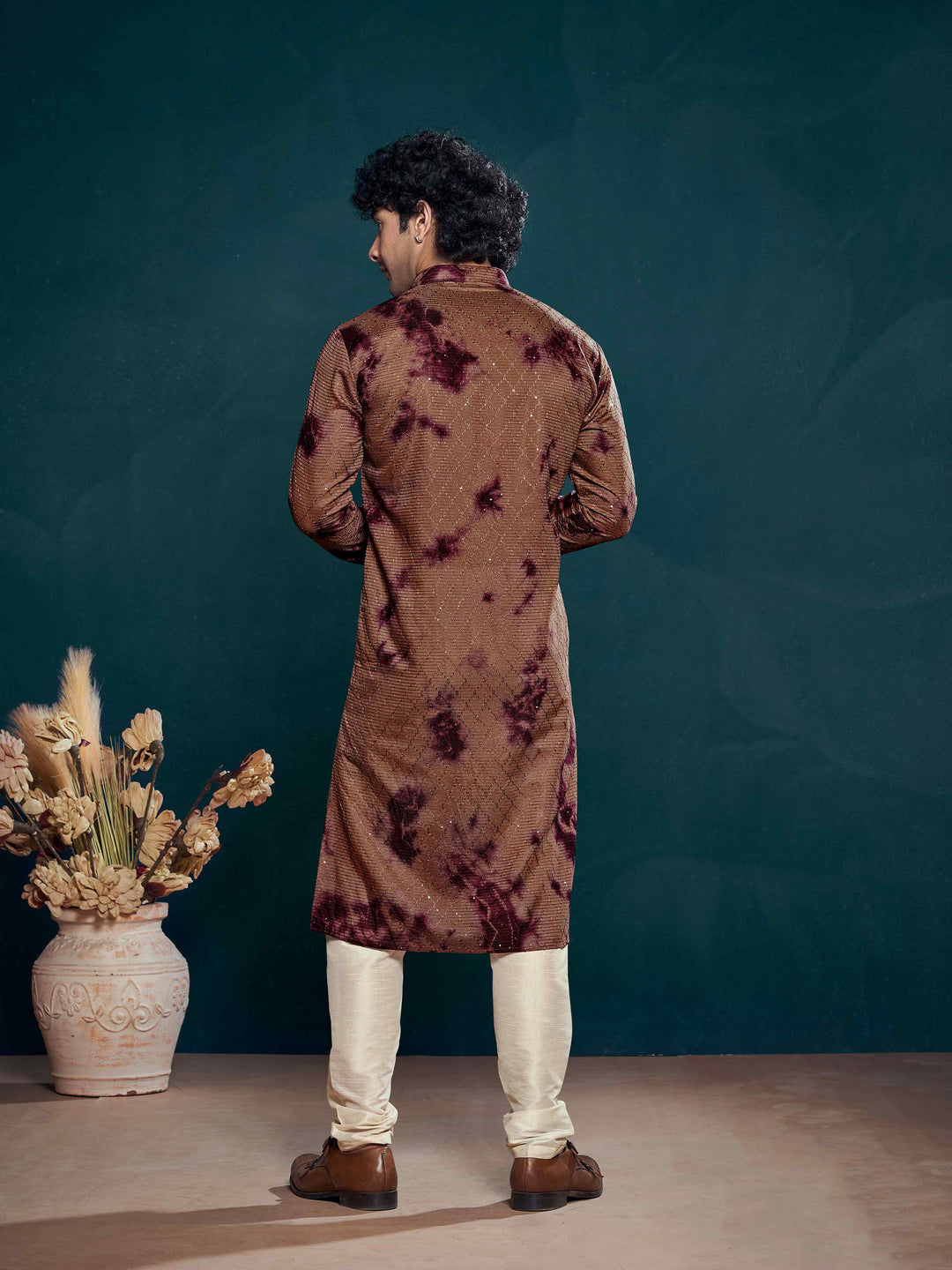 Viscose Art Silk Kurta Pajama | Designer Sequin Embroidery Festive Wear