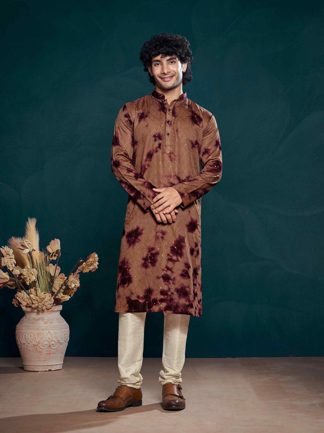 Viscose Art Silk Kurta Pajama | Designer Sequin Embroidery Festive Wear