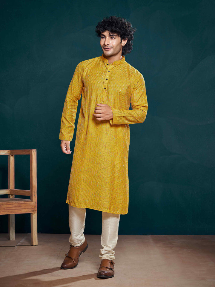 Stylish Readymade Kurta Pajama Set | Viscose & Art Silk Wedding & Festive