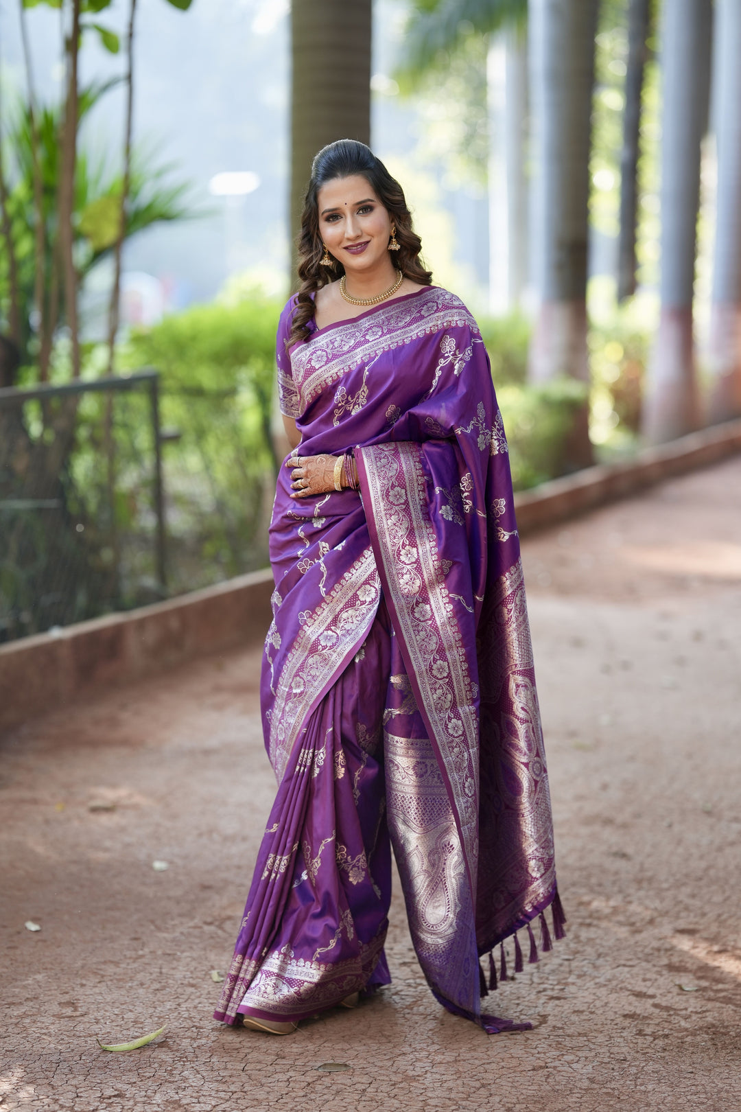 Banarasi Silk Saree | Jacquard Wevon Work | Designer Jari | Traditional Wedding Party