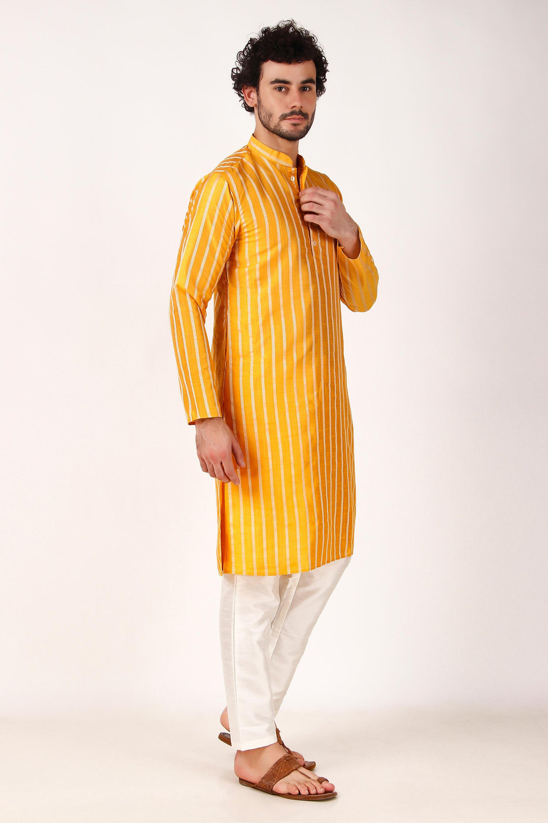 Art Silk Kurta Pajama Set | Wevon Self Designer Festive Wear