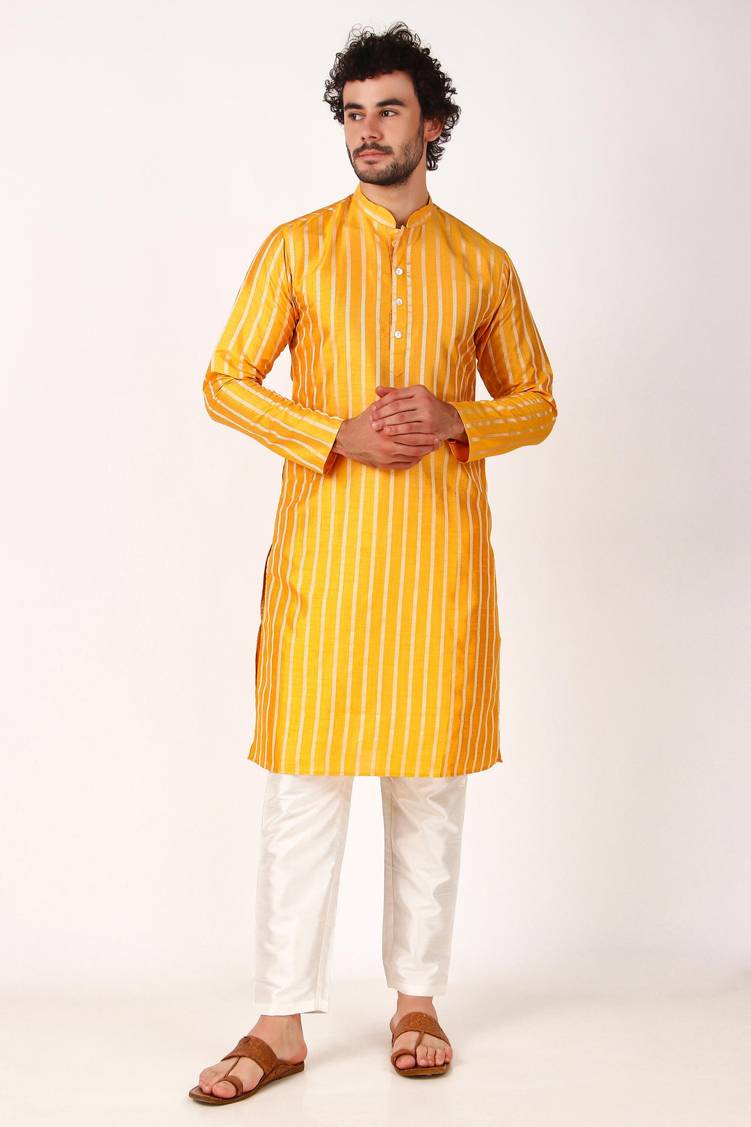 Art Silk Kurta Pajama Set | Wevon Self Designer Festive Wear