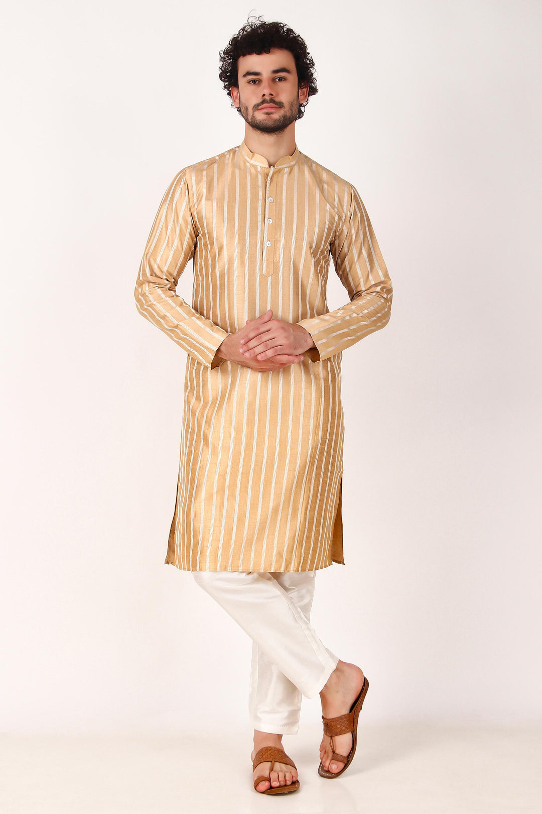 Art Silk Kurta Pajama Set | Wevon Self Designer Festive Wear