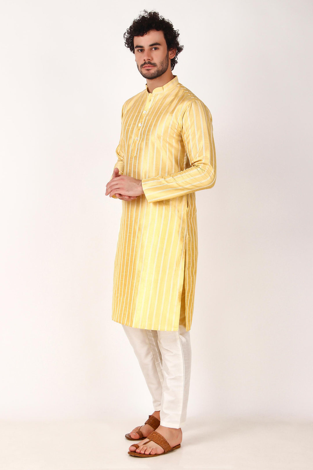 Art Silk Kurta Pajama Set | Wevon Self Designer Festive Wear