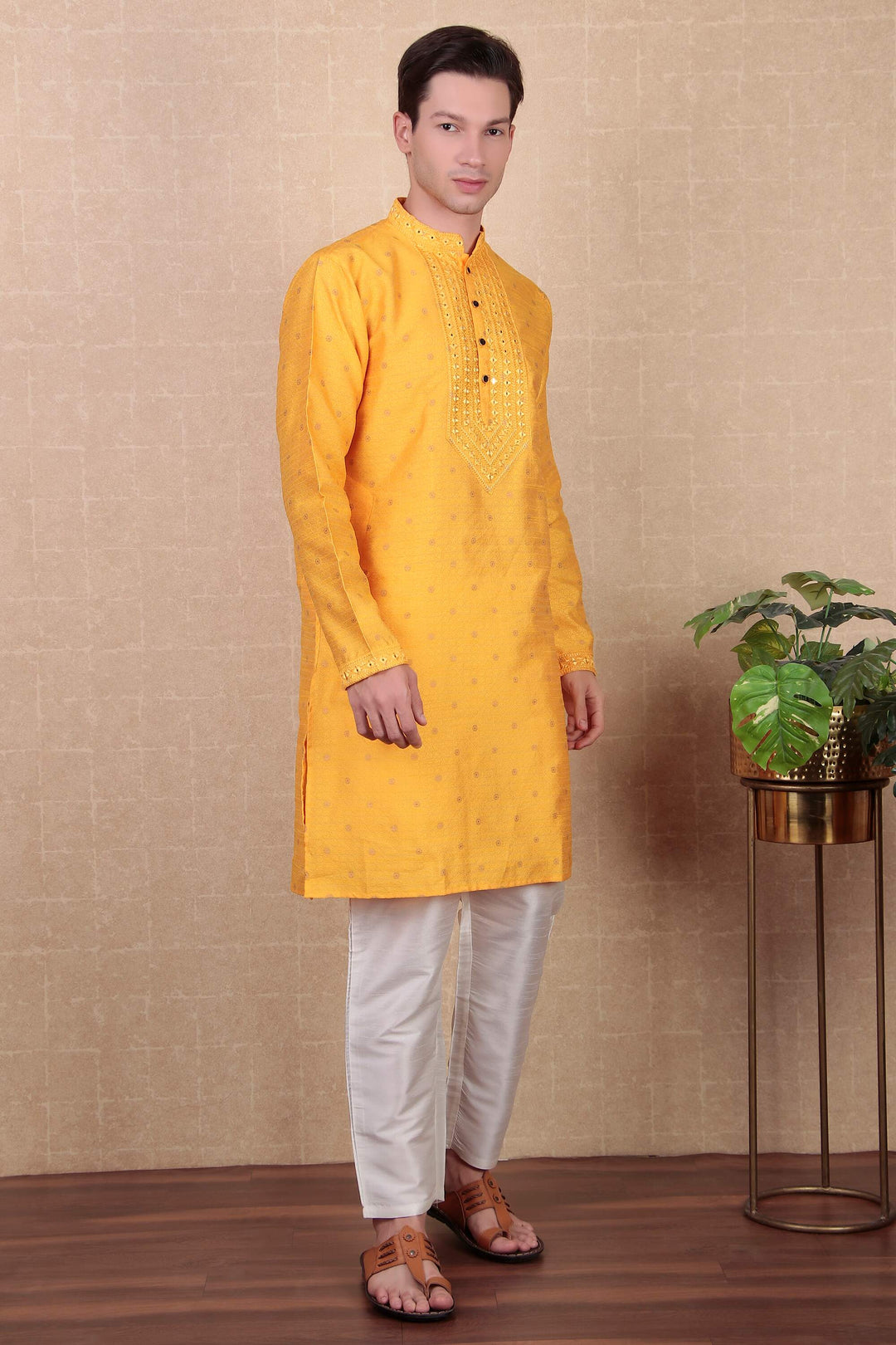 Ethnic Mirror Work Kurta Pyjama | Stylish Outfit for Festive Occasions