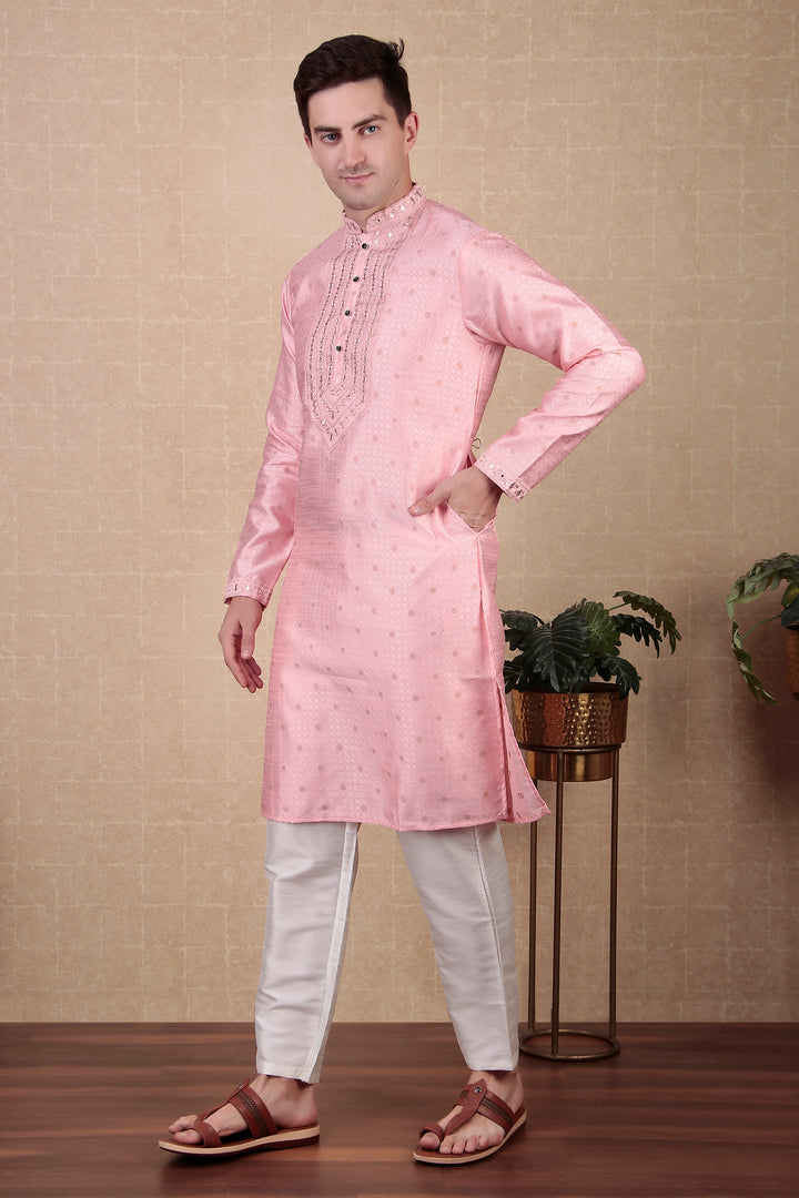 Ethnic Mirror Work Kurta Pyjama | Stylish Outfit for Festive Occasions