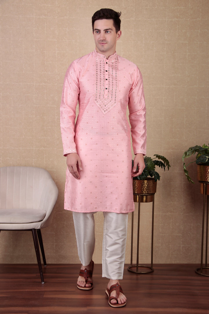 Ethnic Mirror Work Kurta Pyjama | Stylish Outfit for Festive Occasions