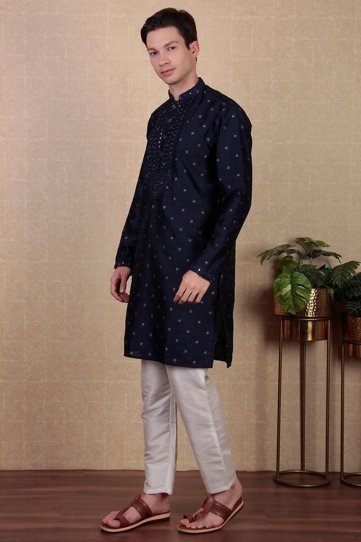 Ethnic Mirror Work Kurta Pyjama | Stylish Outfit for Festive Occasions