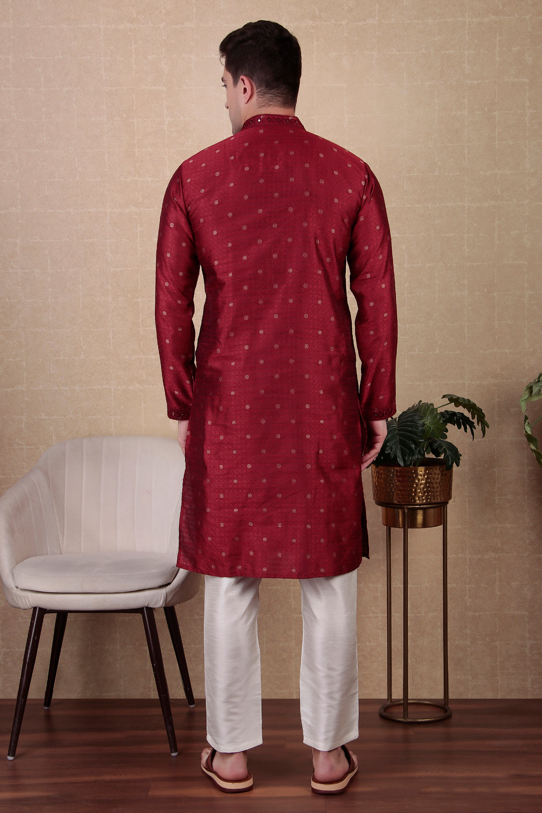 Ethnic Mirror Work Kurta Pyjama | Stylish Outfit for Festive Occasions