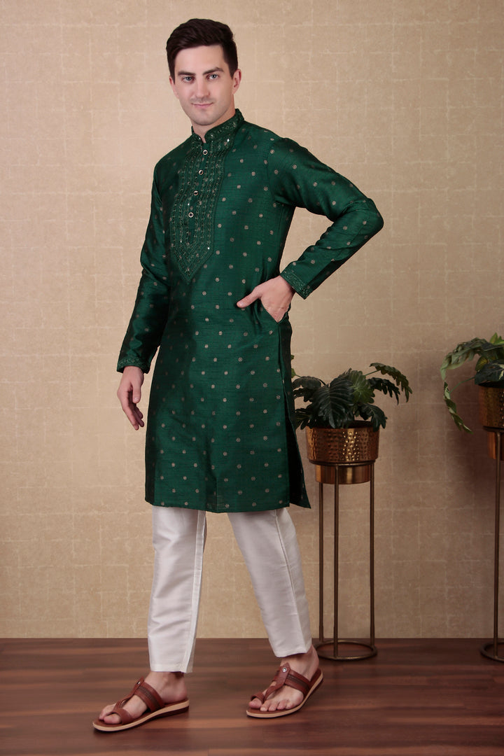 Ethnic Mirror Work Kurta Pyjama | Stylish Outfit for Festive Occasions