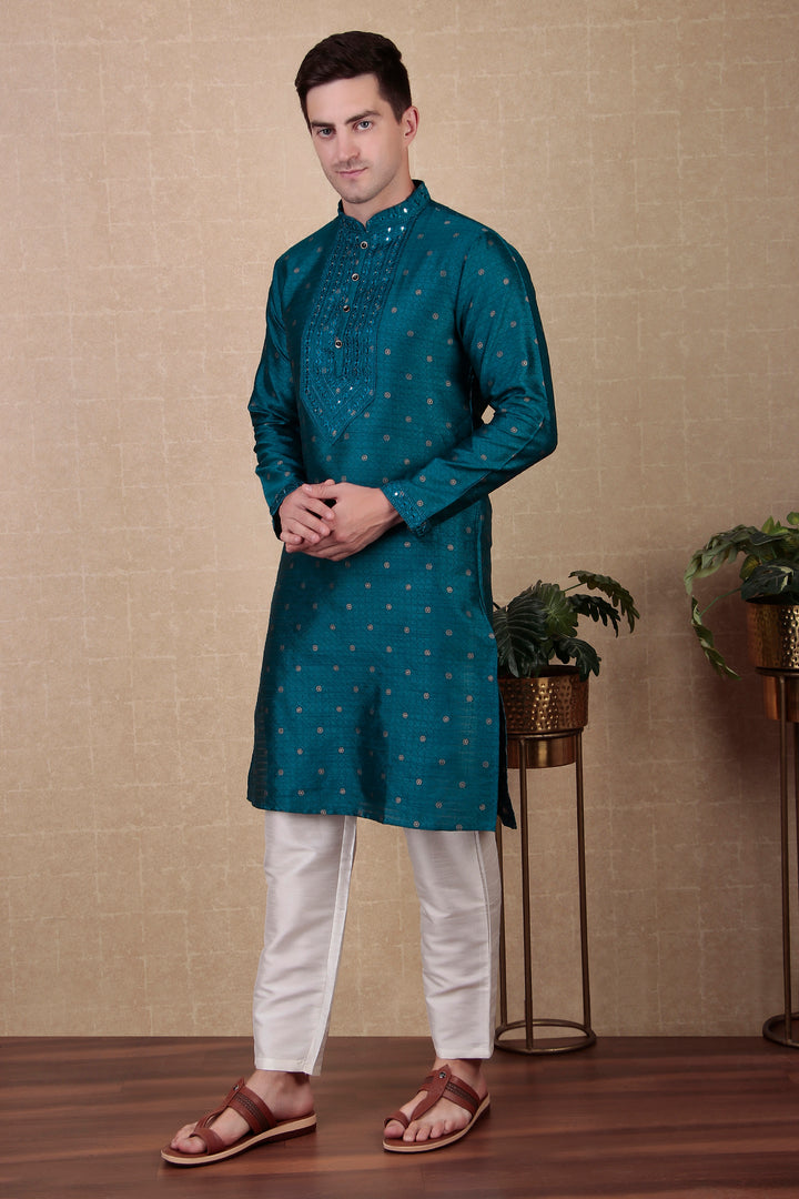 Ethnic Mirror Work Kurta Pyjama | Stylish Outfit for Festive Occasions