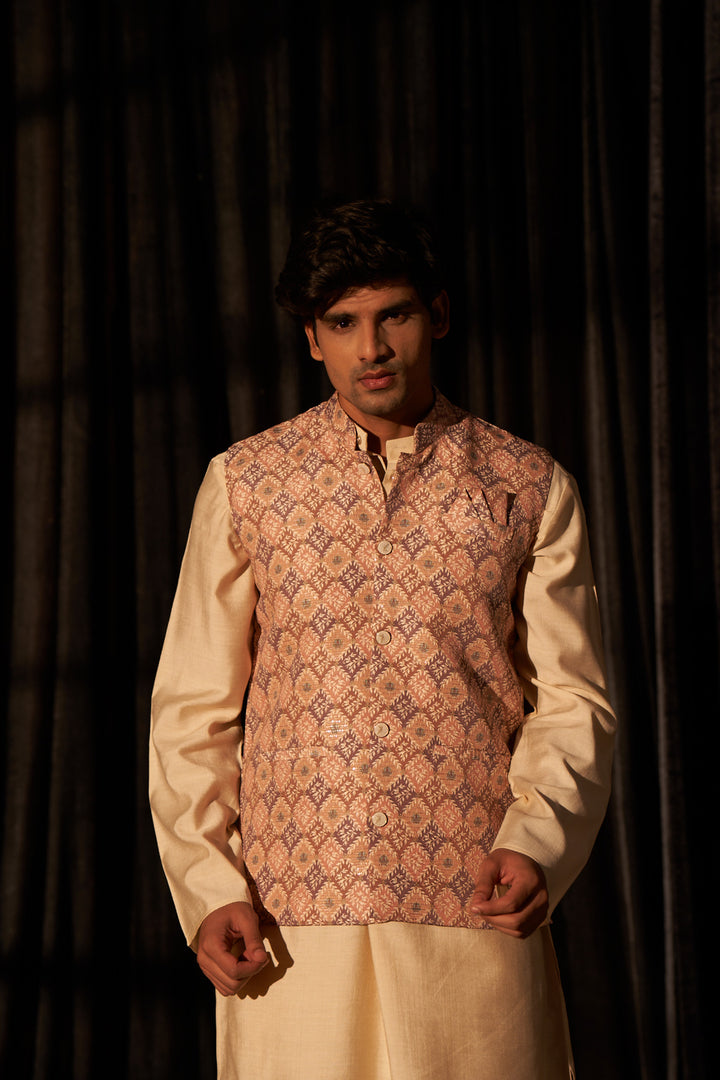 Designer Printed Koti for Men | Viscose Ethnic Festive Wear