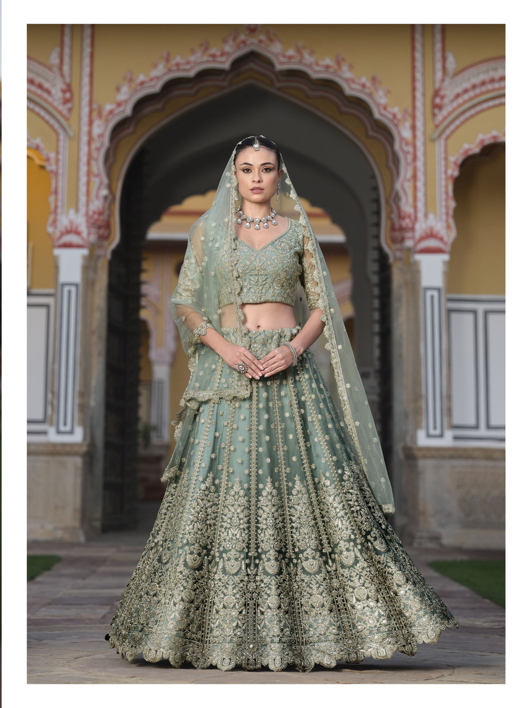 Breathtaking Butterfly Net Lehenga with Dupatta | Unmatched Beauty for Grand Occasions