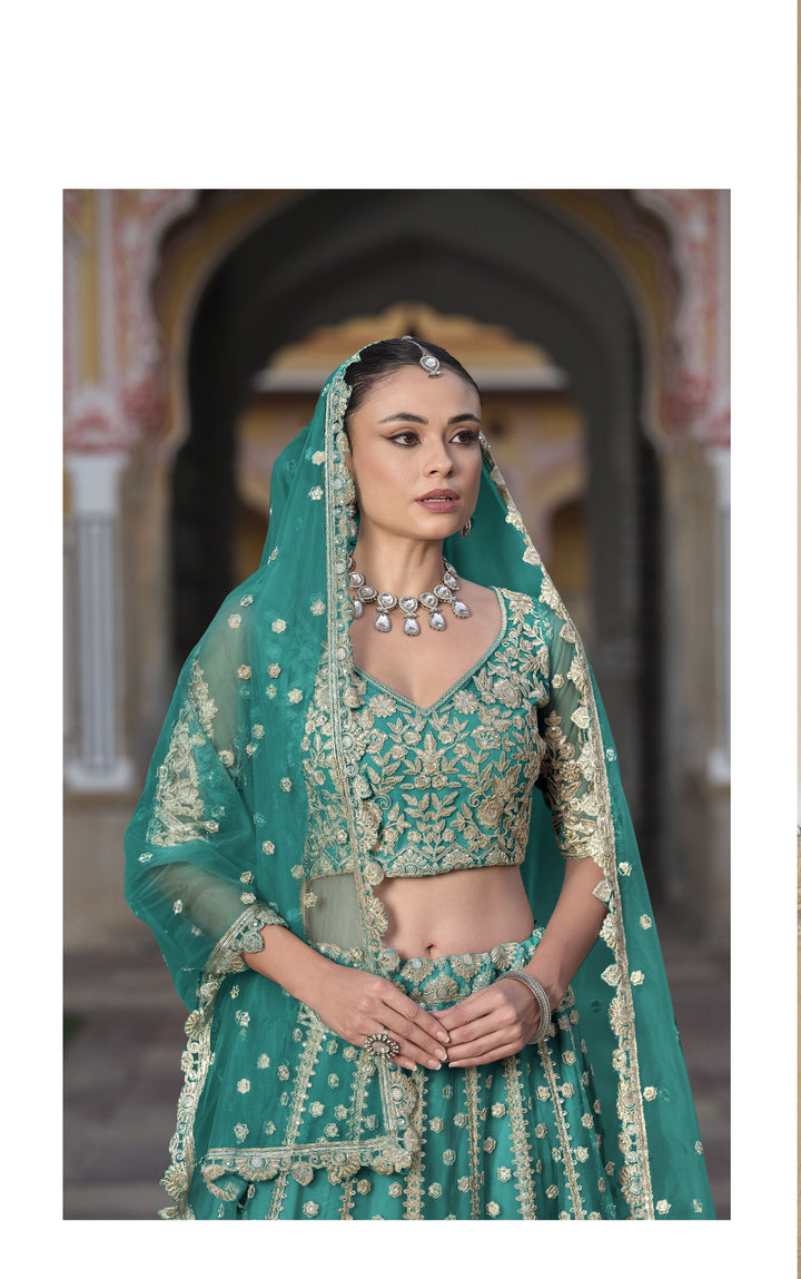 Breathtaking Butterfly Net Lehenga with Dupatta | Unmatched Beauty for Grand Occasions