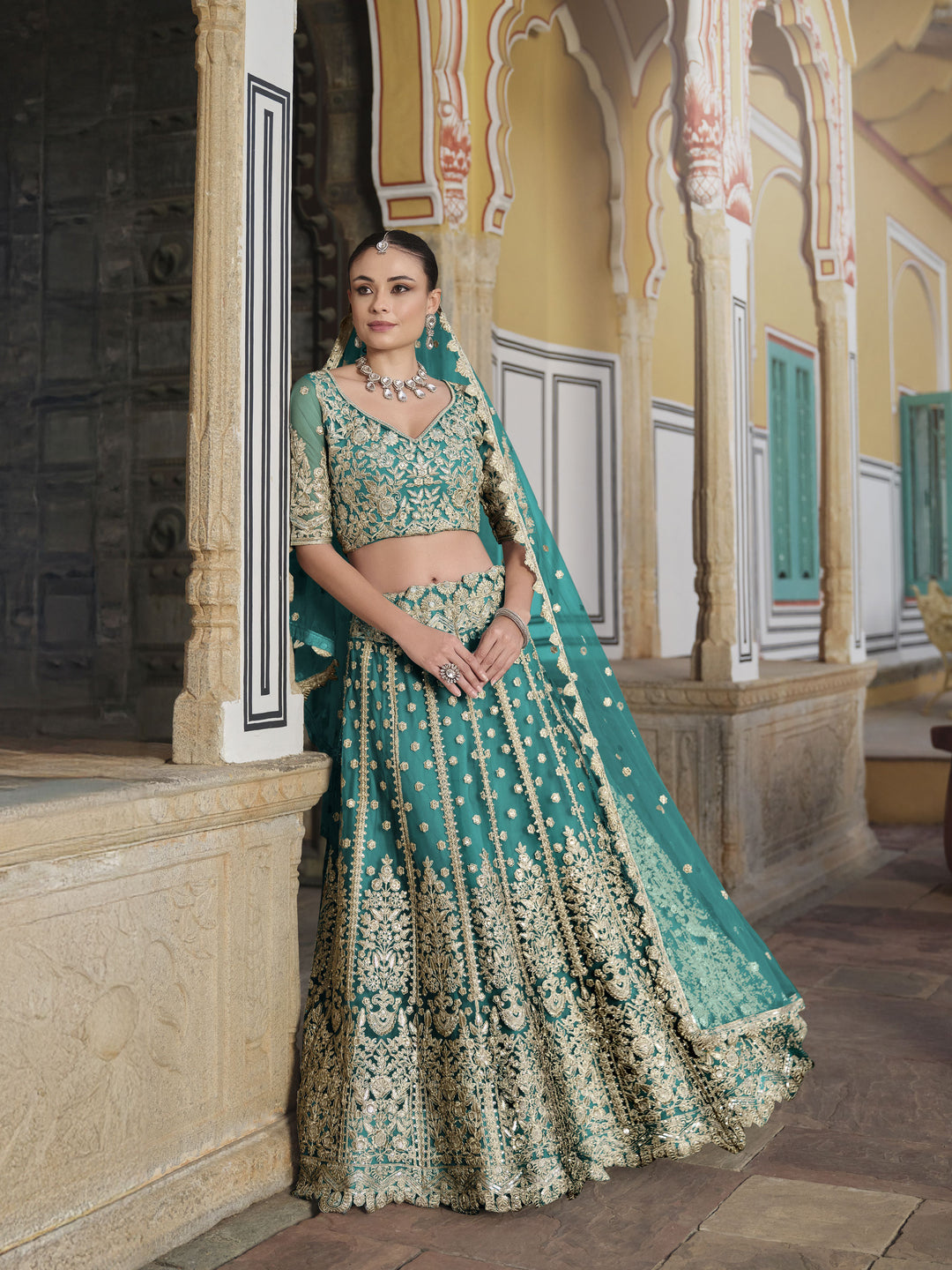 Breathtaking Butterfly Net Lehenga with Dupatta | Unmatched Beauty for Grand Occasions