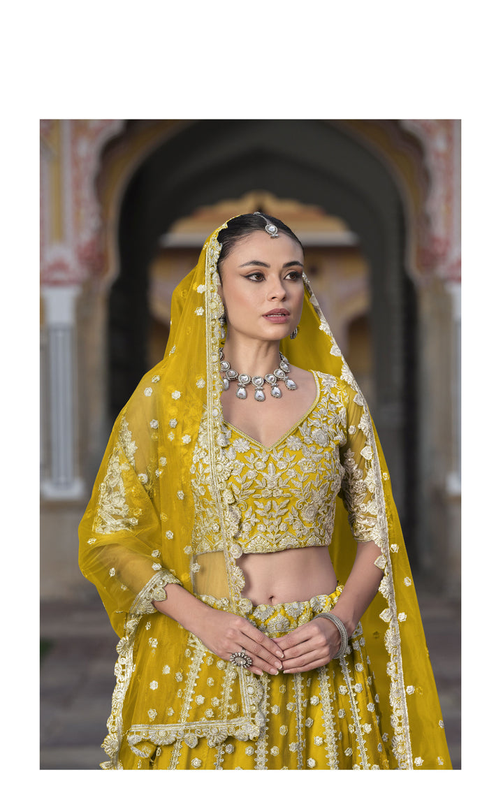 Breathtaking Butterfly Net Lehenga with Dupatta | Unmatched Beauty for Grand Occasions