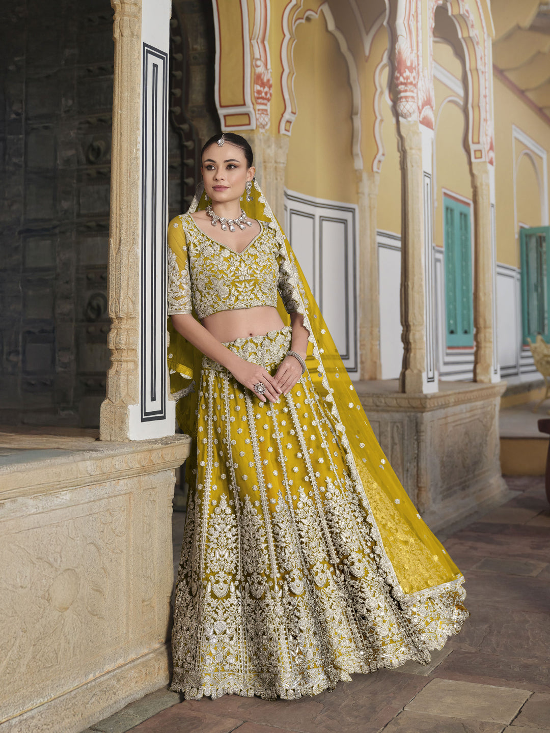 Breathtaking Butterfly Net Lehenga with Dupatta | Unmatched Beauty for Grand Occasions