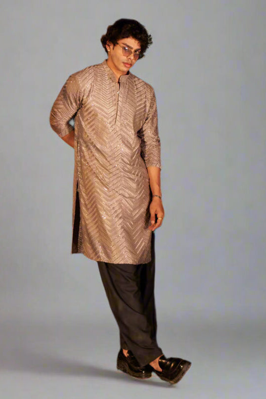 Royal Look Kurta Pyjama | Handcrafted Embroidery  Comfort Fit