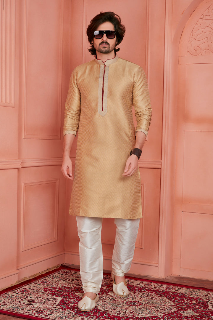 Men's Kurta Pajama Set | Jacquard Silk & Art Silk Traditional & Wedding Wear