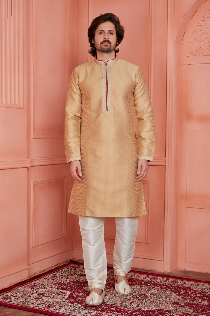 Men's Kurta Pajama Set | Jacquard Silk & Art Silk Traditional & Wedding Wear