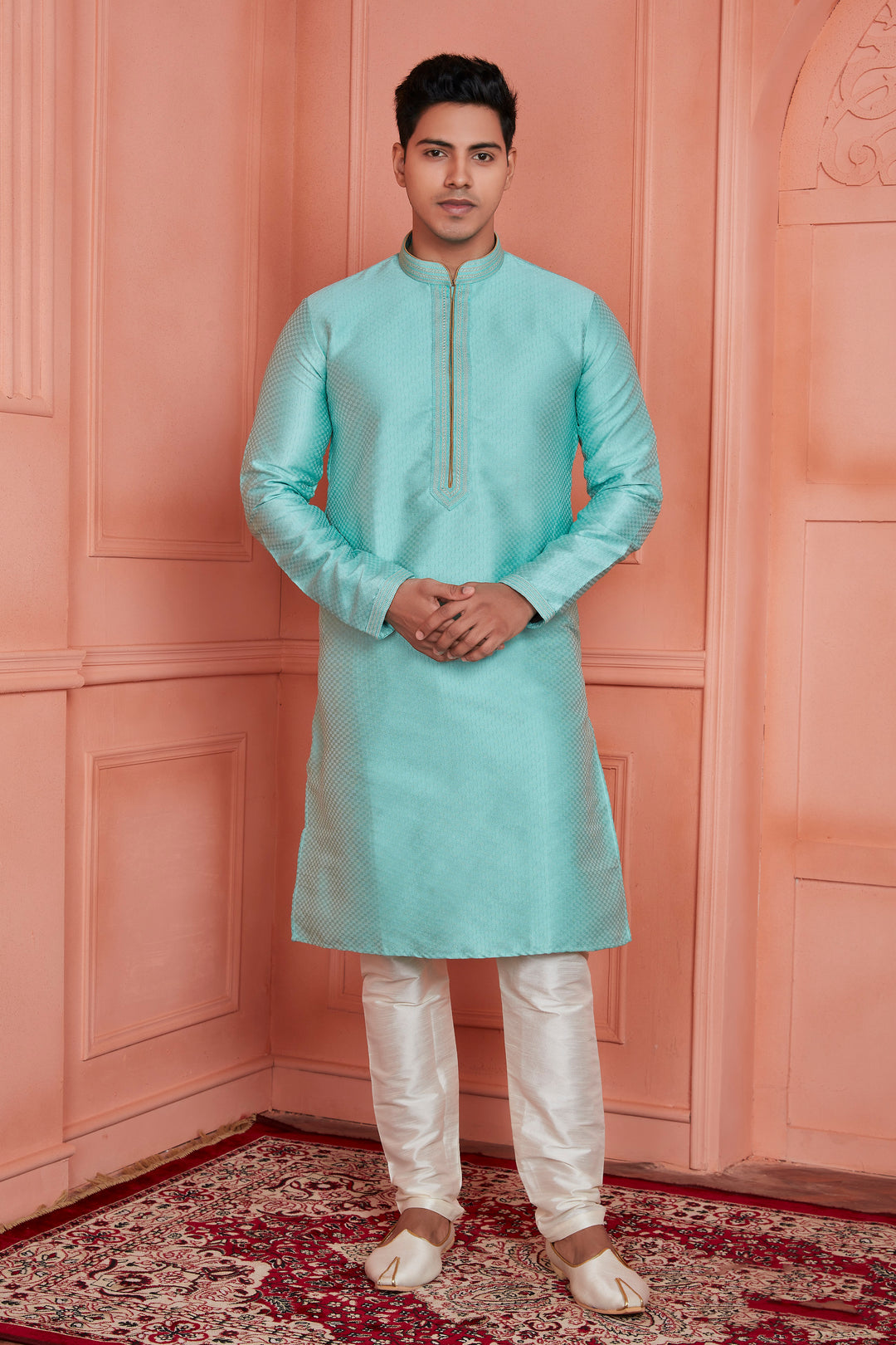 Men's Kurta Pajama Set | Jacquard Silk & Art Silk Traditional & Wedding Wear