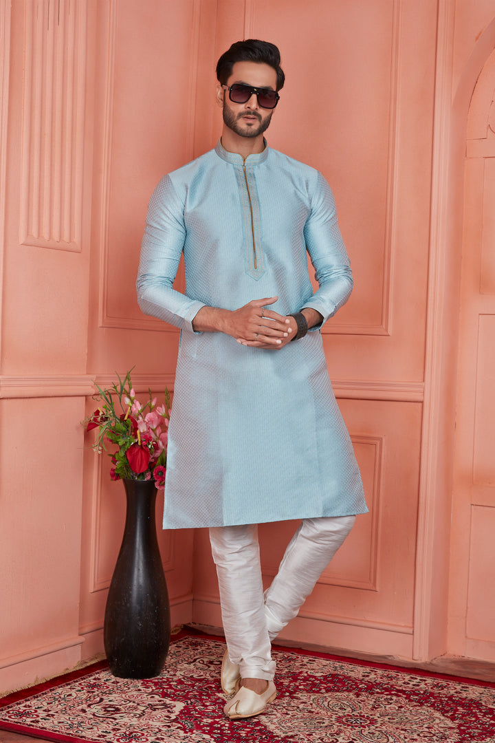 Men's Kurta Pajama Set | Jacquard Silk & Art Silk Traditional & Wedding Wear